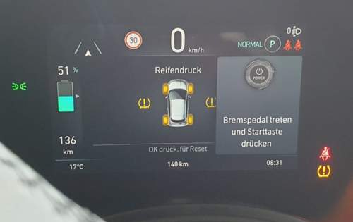 Anzeige-reifendruck
