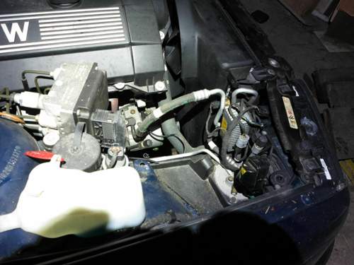 Motorraum von oben