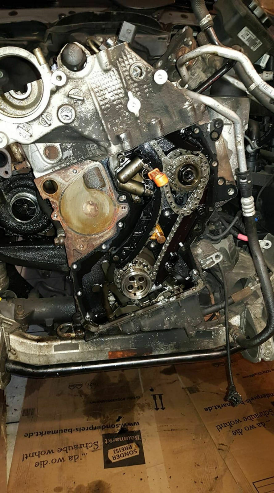 530d Steuekettenwechsel ohne Kopf zu demontieren