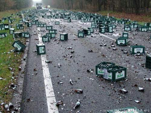 Bier auf der Straße
