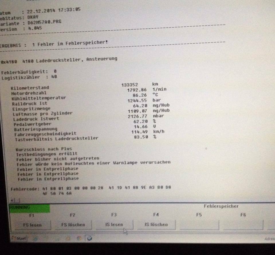 535d Problem mit Ladedrucksteller, Ansteuerung (Kurzschluss nach Plus)? HILFE