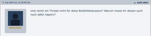 Der Anstand lässt zu Wünschen übrig