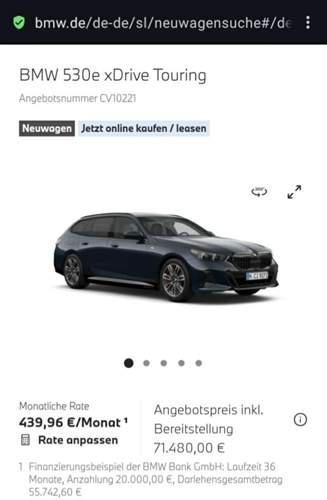 5er Finanzierung scheint machbar