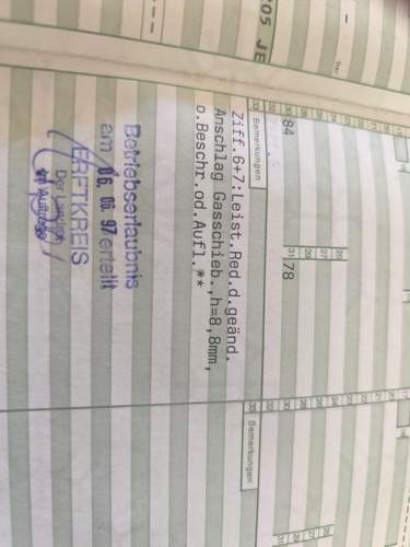 Briefeintrag Drosselung