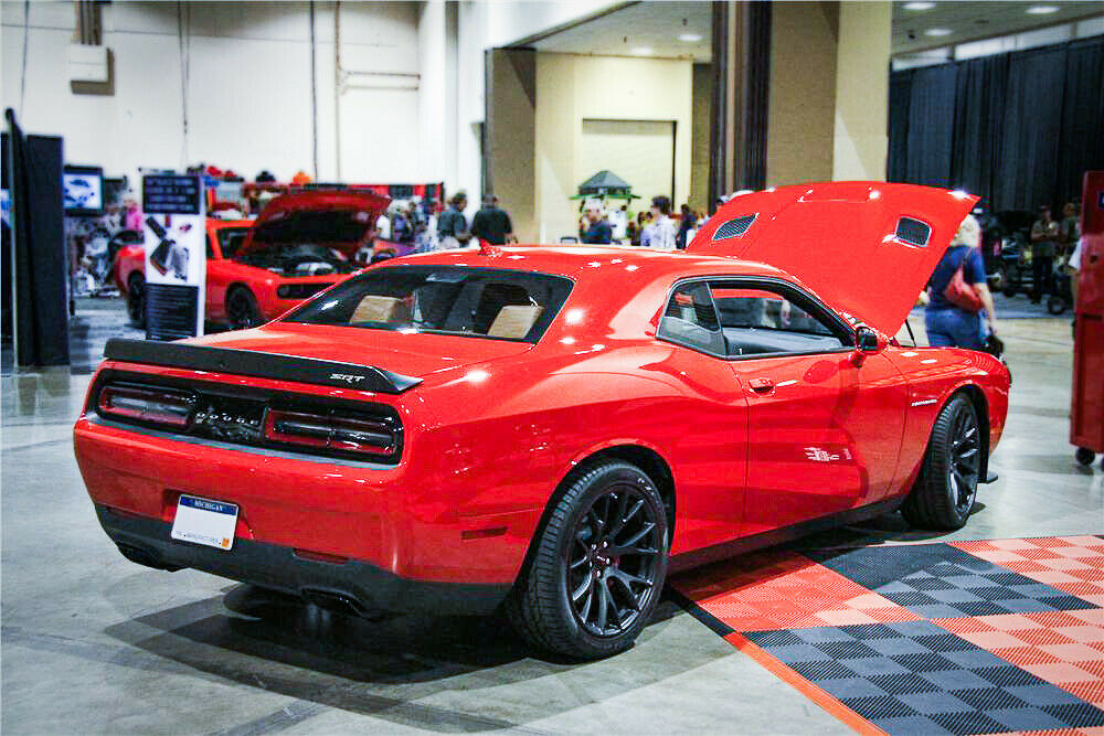 Zum Hellcat gab es ein iPad mit Daten, Bildern und Videos zum Auto