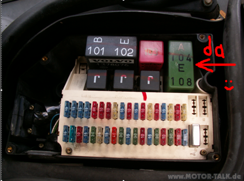 Volvo-850-hauptscheinwerfer-relais-mit-gluehfadenwaechter