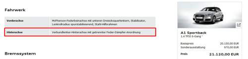 Hinterachse