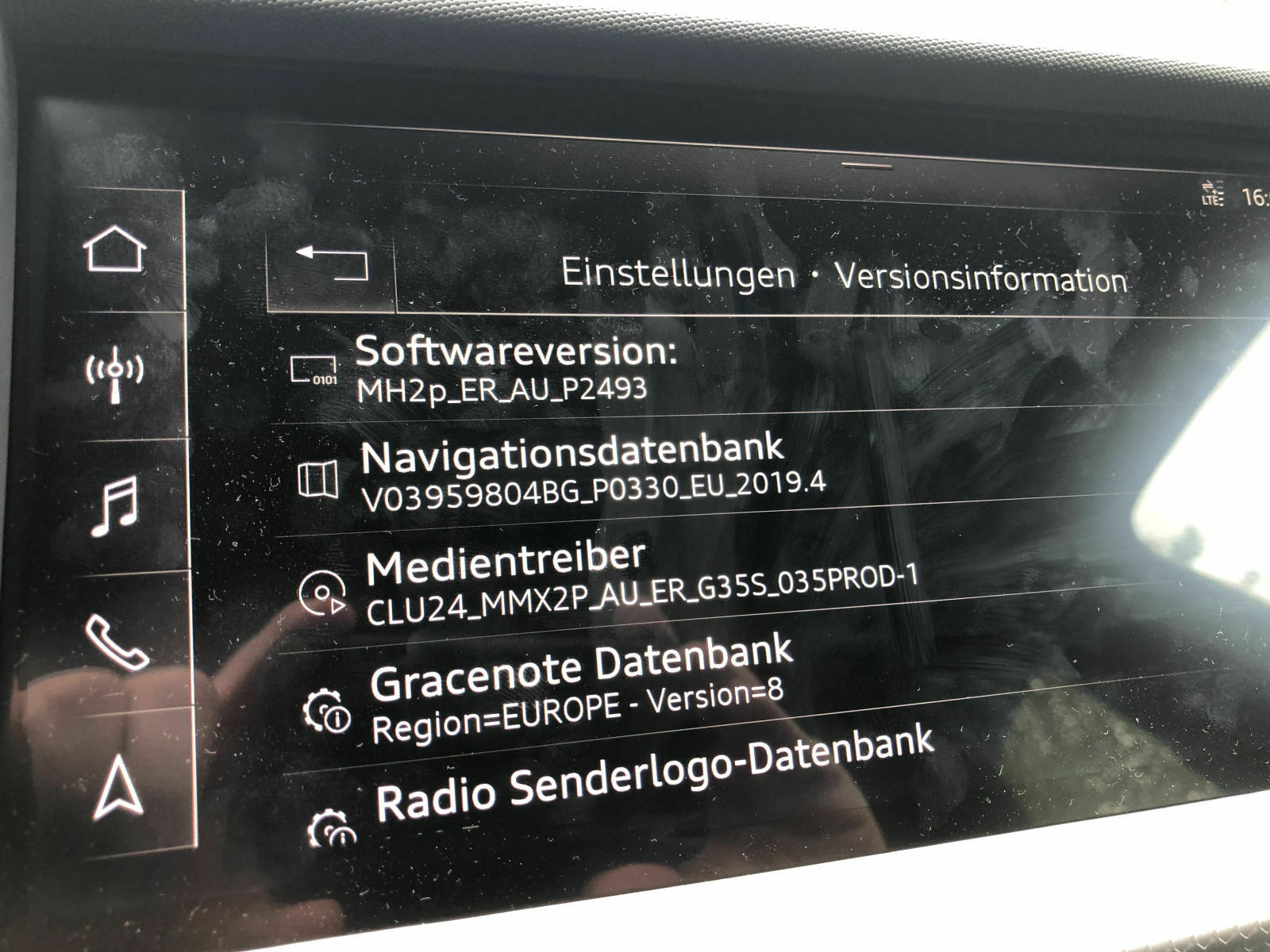 A1 GBSoftware Versionen MMI