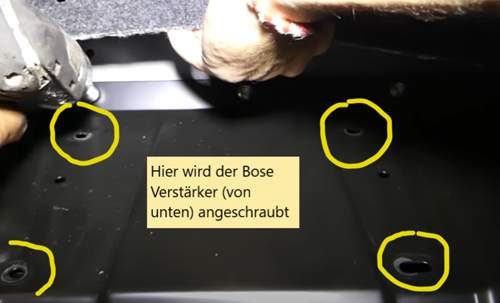 Bose-a208-verschraubung
