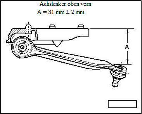 Achsschenkel Maß Querlenker A4 B6