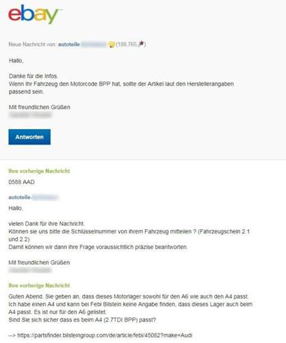 Febi Bilstein Motorlager 45082