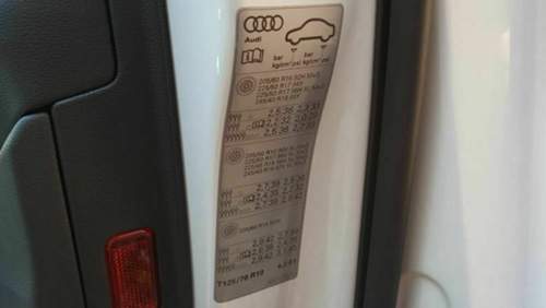 Audi-a4-2016-recommended-tyre-pressure