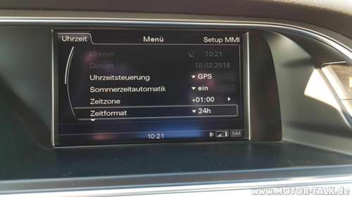 Uhrenmenue
