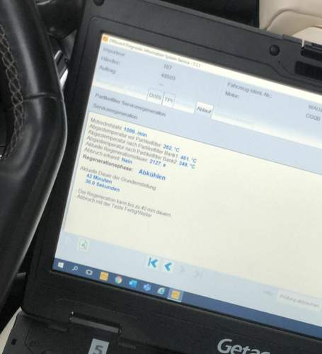 Abkühlen Audi-Tester