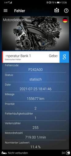 Abgastemperatur