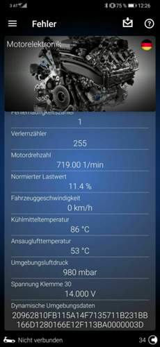 Abgastemperatur