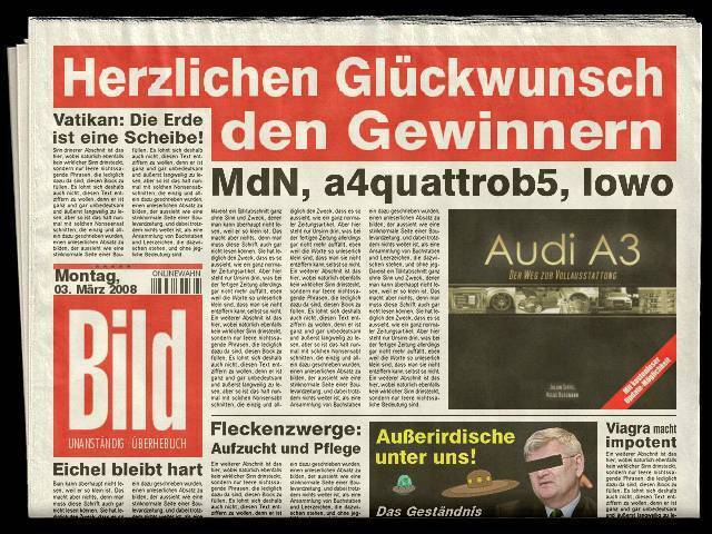 AA3DWZV - Die Gewinner der 3 handsignierten Exemplare!