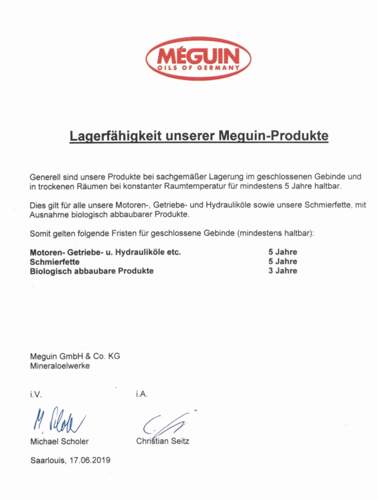 Lagerfähigkeit von Ölen