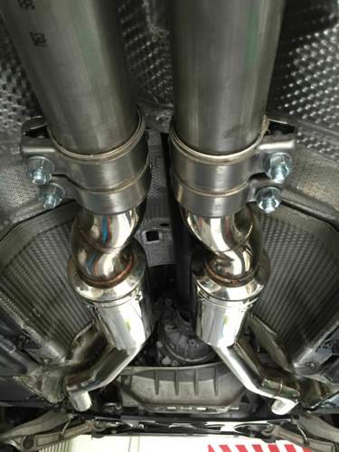 Die Downpipes passen 1a