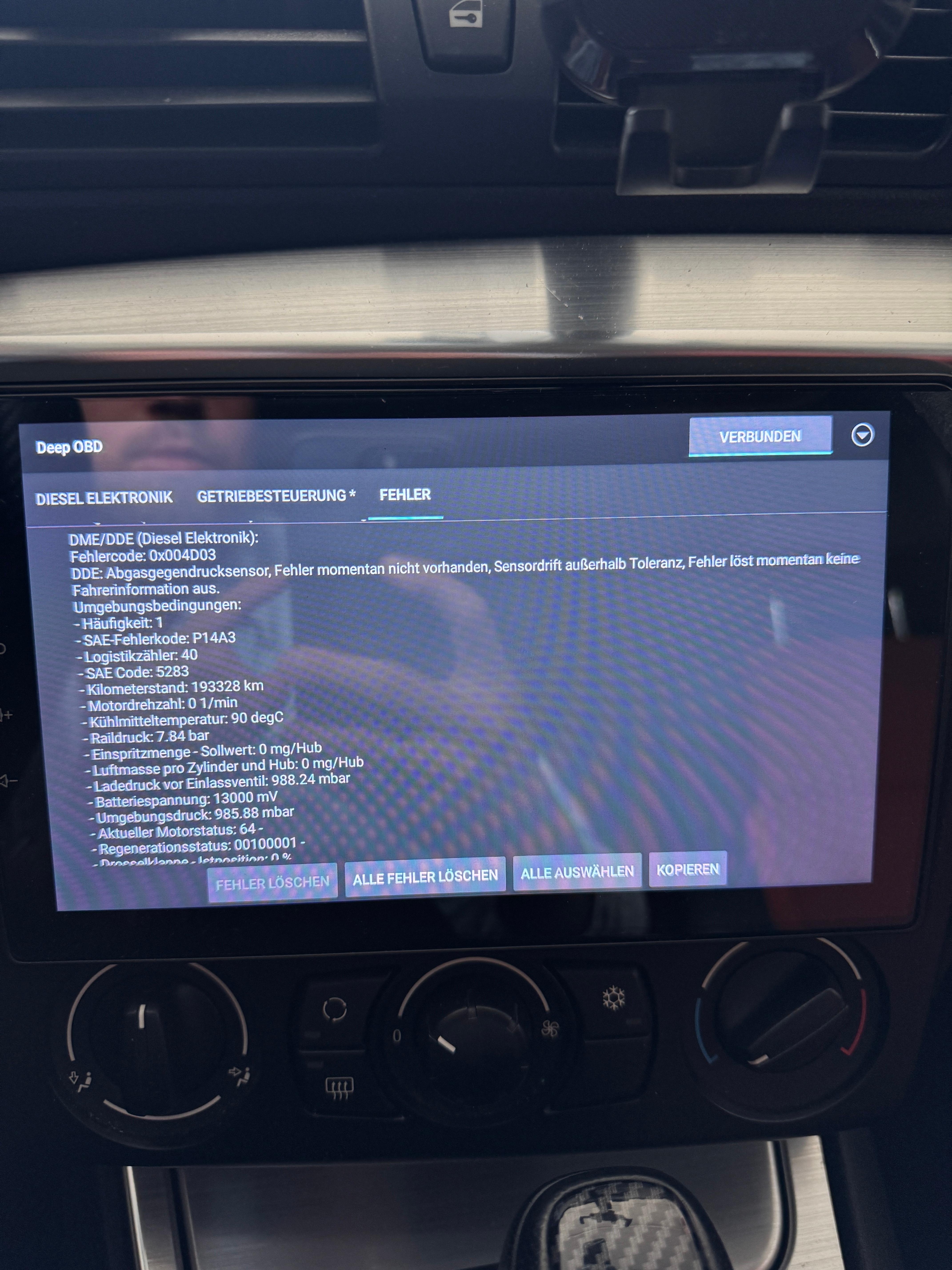 Abgasgegendrucksensor oder doch was anderes?