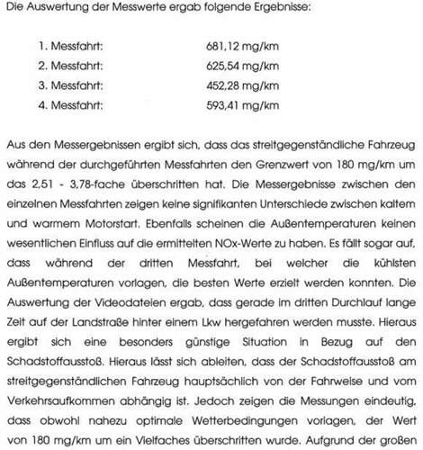 Auszug Meßwerte