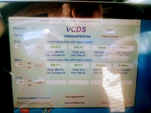 Vcds Sensor vor Kat