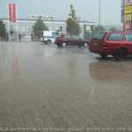 Auch die Pozilei stand im Hagel :)