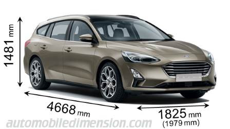 Abmessungen Ford Focus Turnier 2020
