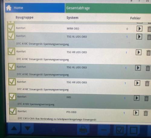 Fehlercodes