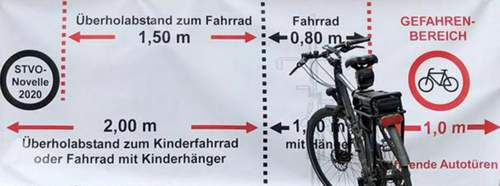 Seitenabstände Fahrrad