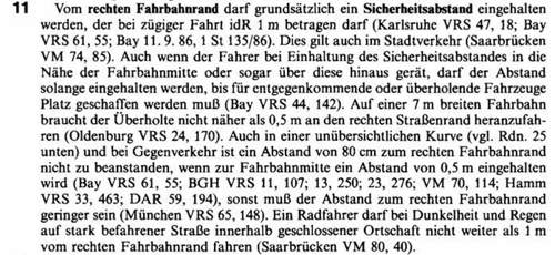 StVO Abstand Fahrbahnrand