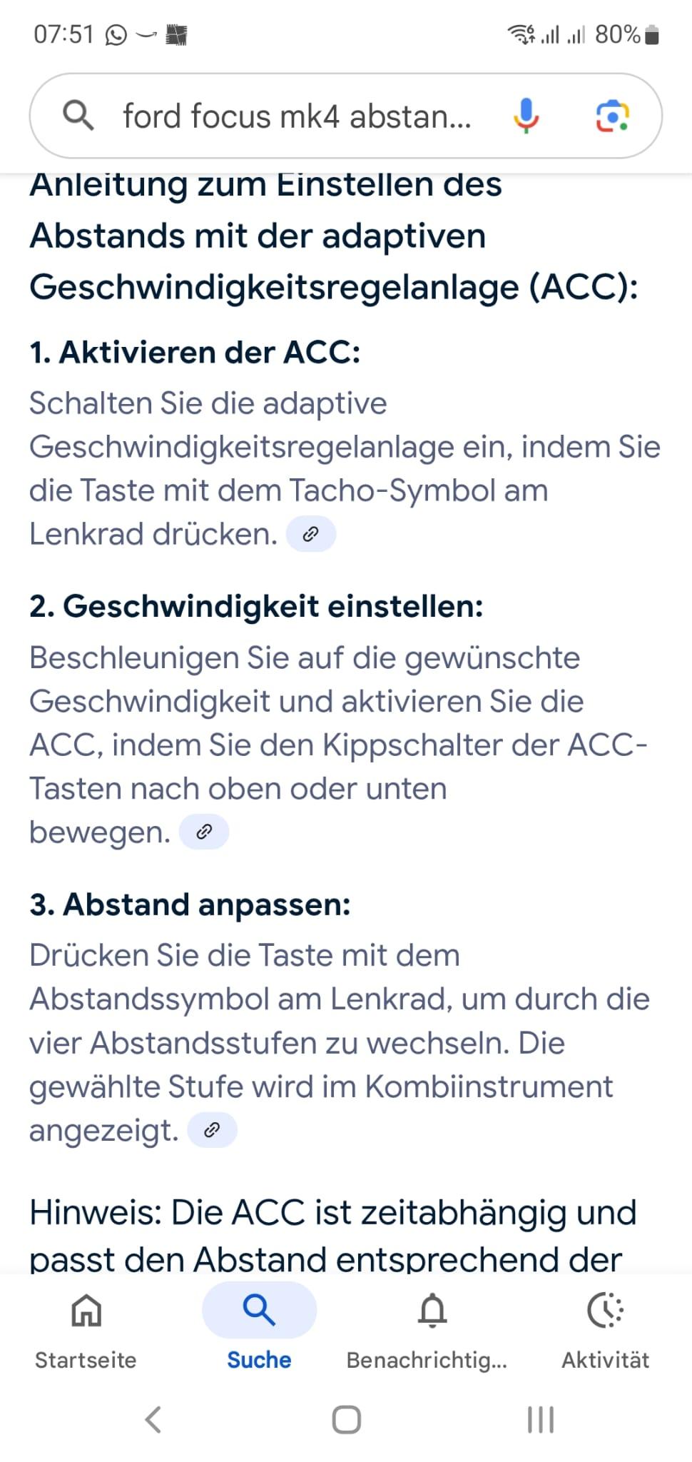 Abstandsautomatik immer mit größtem Abstand