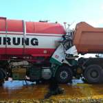 Enorme Kräfte durch das Gewicht der LKW