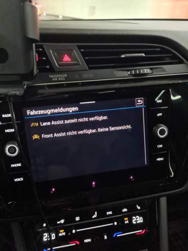 ACC keine Sensorsicht CAR page