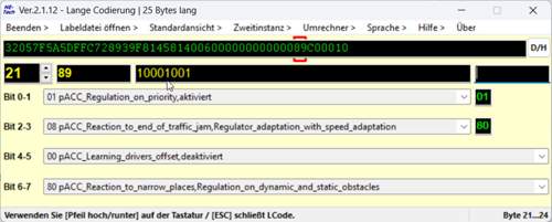 Byte 21 vorher