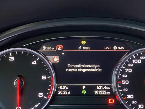 Tempolimitanzeige