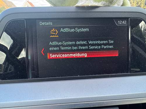 Adblue System Defekt Bmw