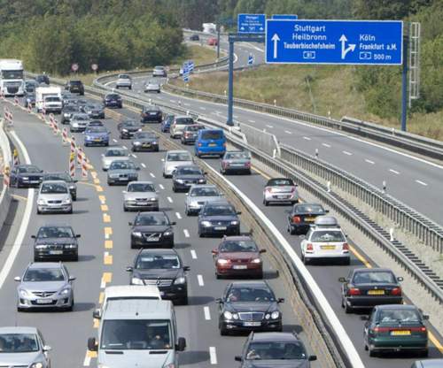 Stau auf der Autobahn