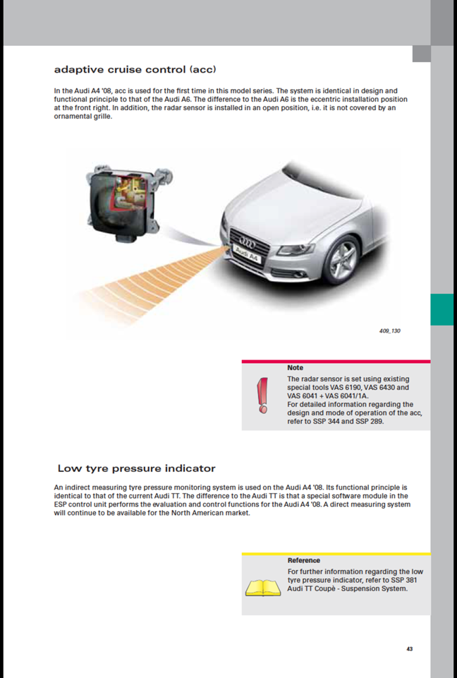 adaptive cruise audi a4 b8 uhrzeit einstellen