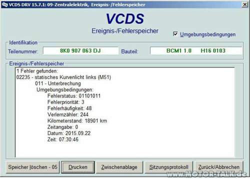 Fehlermeldung
