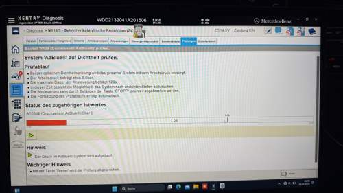 Im Betrieb erreicht er 8 Bar!