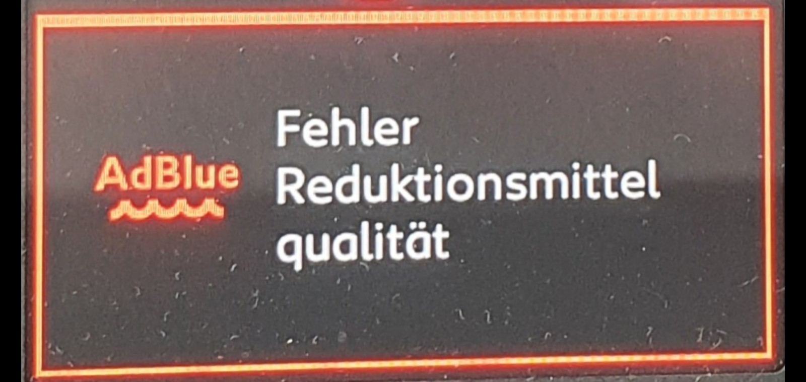 Adblue Meldung nach 5.800km