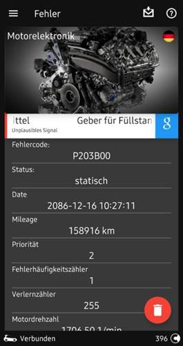 Fehler beim Ad-Bllue Geber