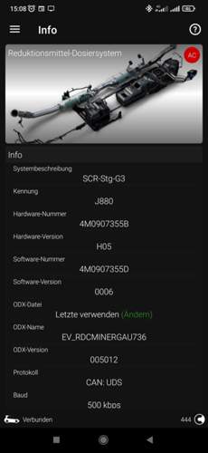 Steuergerät Info, SW, HW