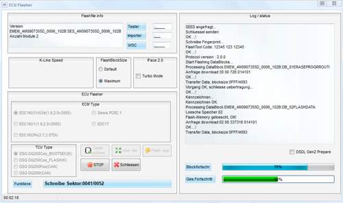 Updatevorgang
