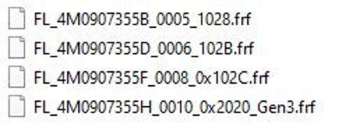 Softwareversionen AdBlue Stg