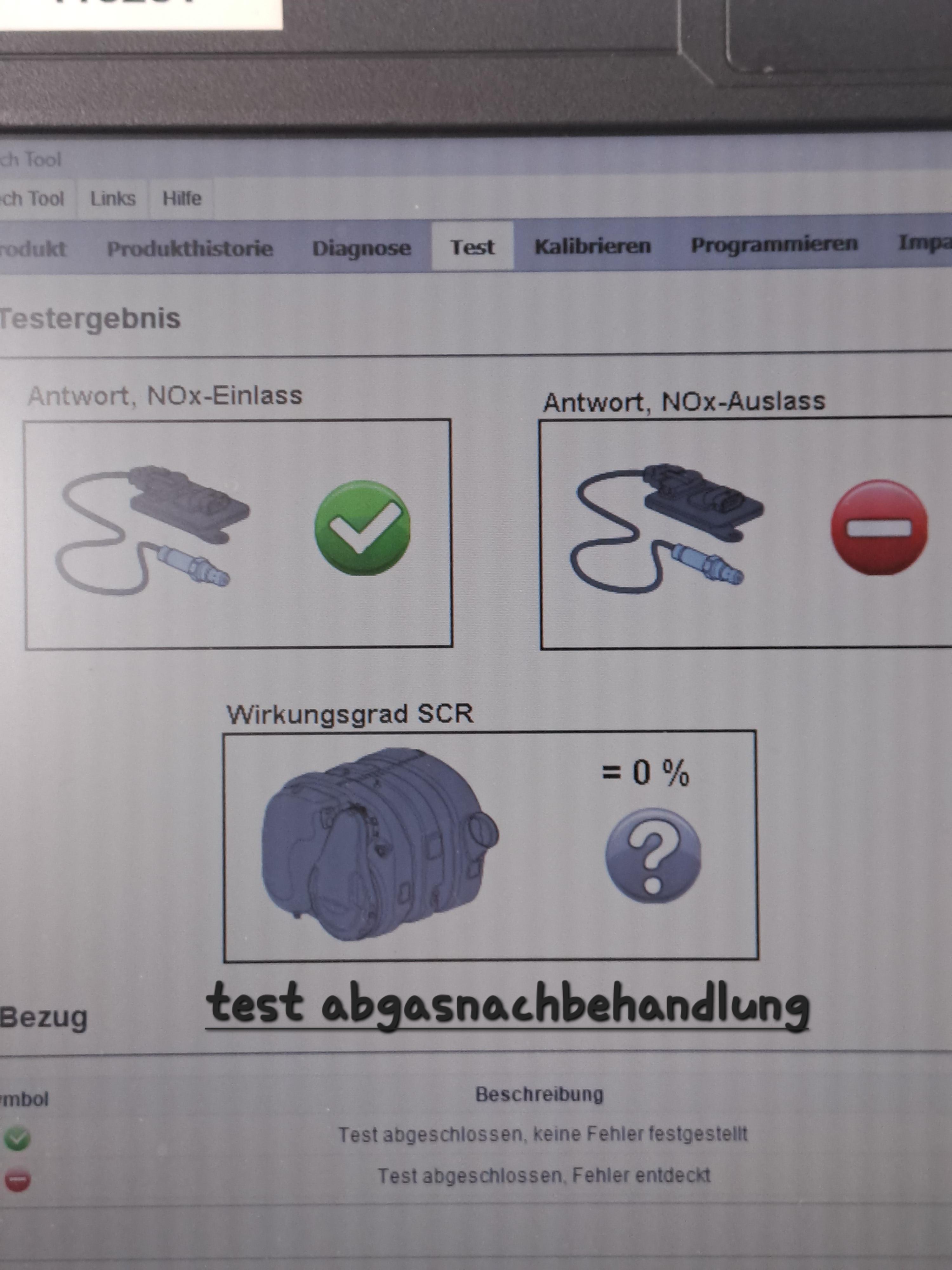 AdBlue System Wartung - Motorneustart verhindert in 800km - P20EE & P2BAD