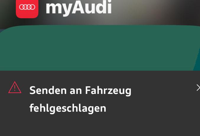 Adresse in MyAudi App senden…