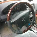08.03 - Neues Lenkrad / C215, Lederairbag, Wurzelholz