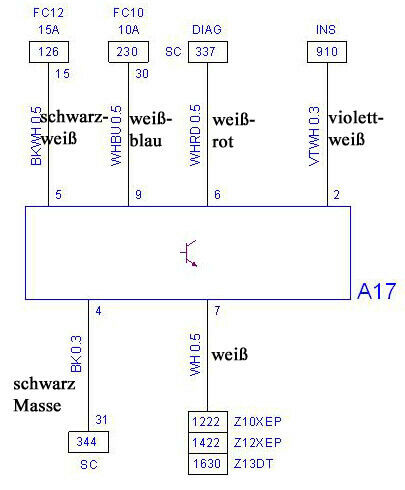 Agila-A H00 1.2 2001 springt von heute auf morgen nicht mehr an, MKL mit Schlüssel blinkt schnell